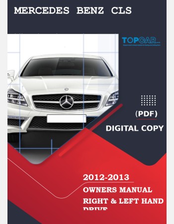 mercedes benz cls 2012-2013 owners manual rhd& lhd